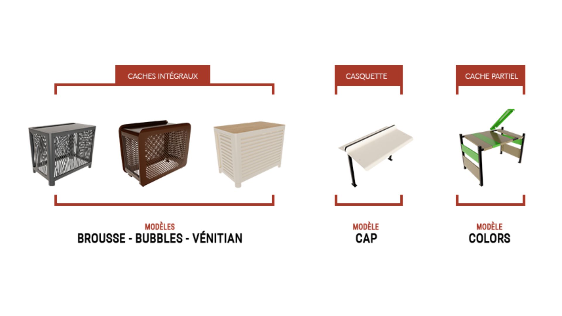 exemples de caches unité extérieure