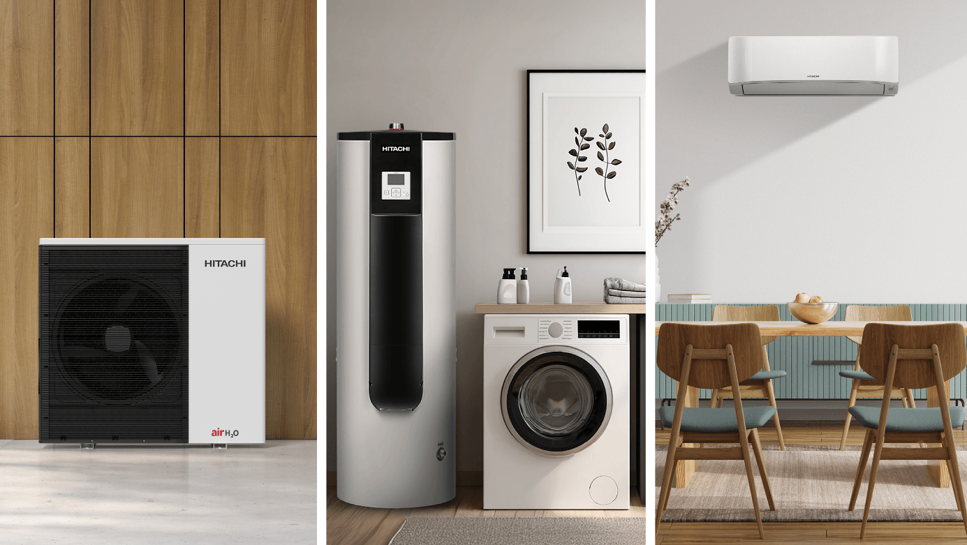 Installations pompe à chaleur Hitachi air eau en rénovation